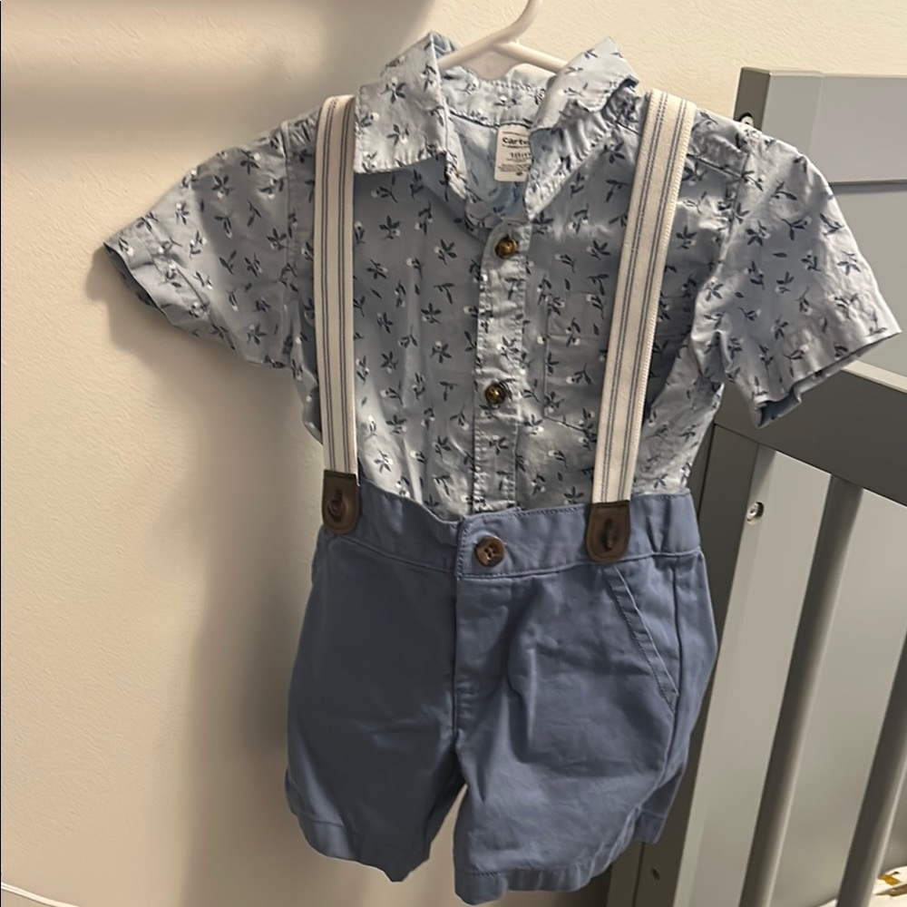 Carter's Blue and White Kids Matching Set
